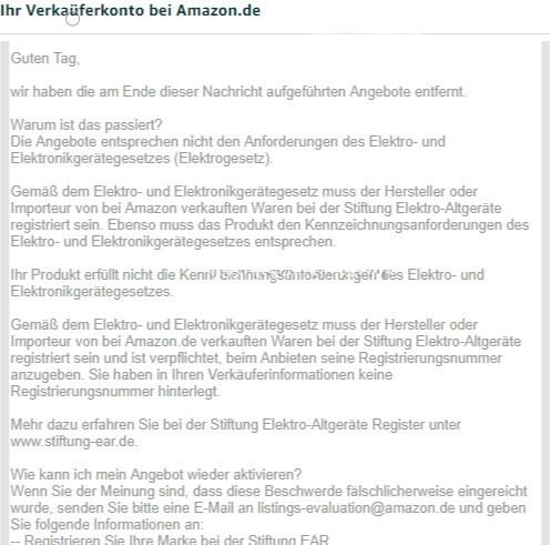 亚马逊德国站电子设备废品收集回收 Weee 法规注册流程详解